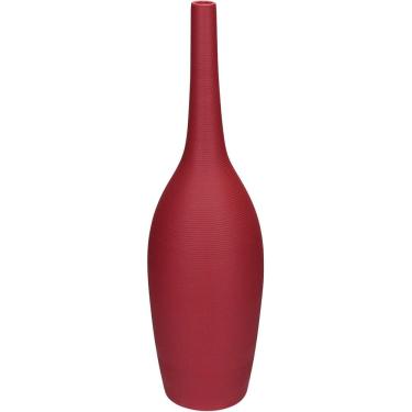 Imagem de VASO DECORATIVO ENFEITE PLANTA APARADOR GARRAFA CERÂMICA 42x12x12cm TERRACOTA