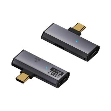 Imagem de Adaptador USB Tipo-C 2 Em 1 10Gbps USB3.2 OTG Carregamento Rápido PD 1