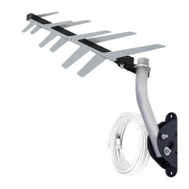 Imagem de Antena Externa Digital Aquario Dtv-1500 Full Hd 10mt Cabo