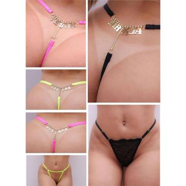 Imagem de CALCINHA STRASS COM FRASE NO BUMBUM "DELÍCIA" TAMANHO ÚNICO