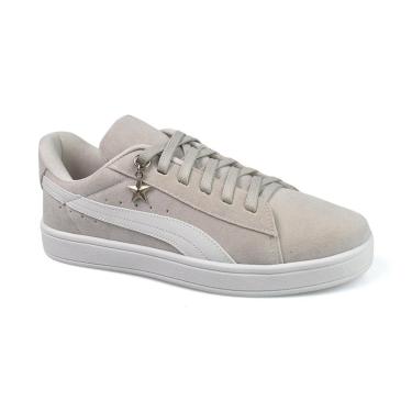 Imagem de Tênis Feminino Adulto Godiva Casual Cinza 10.009-Feminino