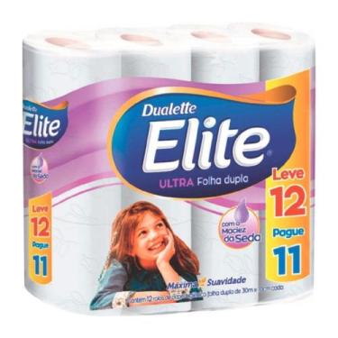 Imagem de Papel Higiênico Elite Dualette Ultra Folha Dupla Leve 12 Pague 11 Unid