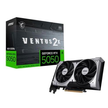 Imagem de Placa de Vídeo MSI RTX 5050 8GB GDDR6 128 Bits Ventus 2x OC - NVIDIA