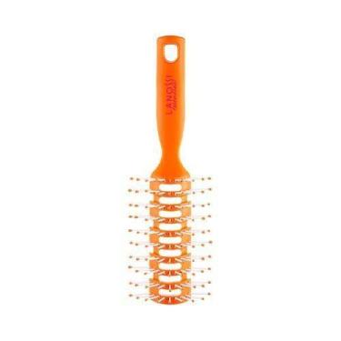 Imagem de Escova de Cabelo Ventilada Essencial Laranja Lanossi LS0046