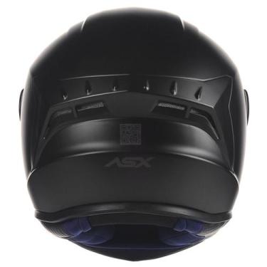 Imagem de Capacete ASX Draken Solid Preto Fosco Masculino e Feminino, 62, Preto 