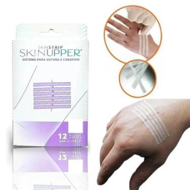 Imagem de Curativo SkinStrip Ponto Falso com 12 Tiras Skinupper - Lismed