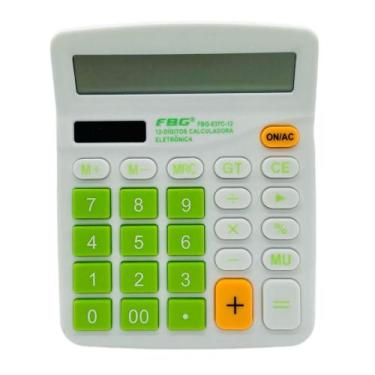 Imagem de Calculadora Eletrônica 12 Dígitos FBG 837C-12R, verde