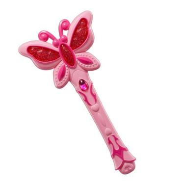 Imagem de Varinha Mágica Borboleta Princesa Divertida Luz e Som DMToys - DM Toys