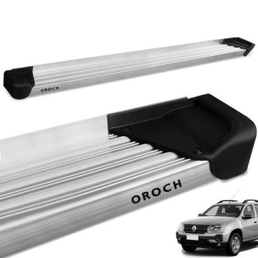 Imagem de Estribo Lateral Duster Oroch 2016 a 2019 Aluminio Natural A3 - Gtnox