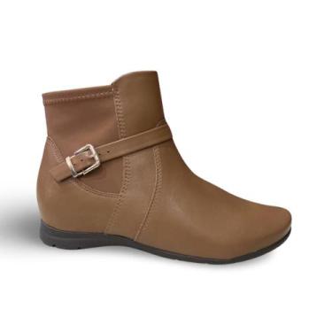 Imagem de Bota Feminina Cano Curto Comfort Flex 24-91304 - COMFORTFLEX, 38, Cane