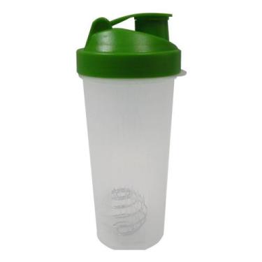 Imagem de Coqueteleira Shake com Mosquetão Verde 600ml CBRN09282 - COMMERCE BRAS