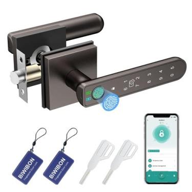 Imagem de Fechadura de porta com impressão digital BIWIBON 5 em 1 Teclado APP in