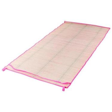 Imagem de Esteira de Praia Areia Grama 70cm x 180cm Dobrável Belfix, Rosa