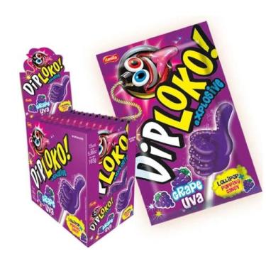Imagem de Doce Dip Loko Explosive Uva Display Com 15Unx11g