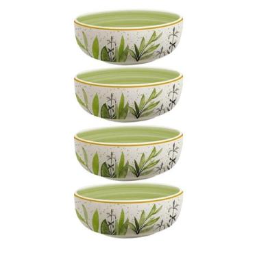 Imagem de Jogo de Bowls Kit 4 Peças Tigela 620ml 15cm Siena Salgueira Cerâmica F