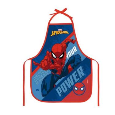Imagem de Avental Infantil Homem Aranha 39x49cm Escolar, Pintura - DAC