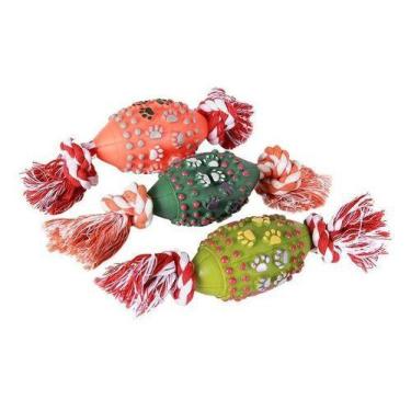 Imagem de Bola Pet Futebol Americano Com Corda - Cores Sortidas - CHALESCO