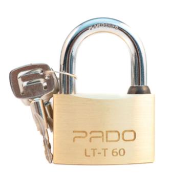 Imagem de Cadeado Tetra Latão com 2 Chaves SM Q-60MM Mecanismo Alta Segurança Dourado Pado