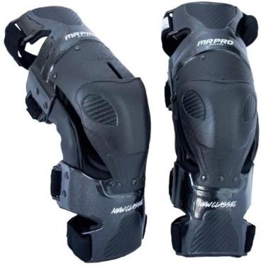 Imagem de Joelheira Articulada New Classic para Pilotagem com Alta Protecao Rotacional Preto MR Pro