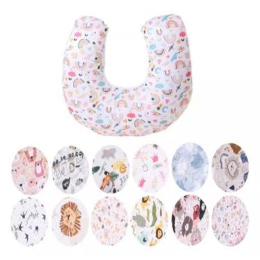 Imagem de Almofada de Amamentação Para Bebê Menina Menino Sublimada Estampada - 