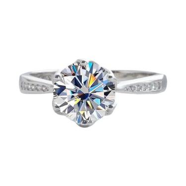 Imagem de Anéis Coloridos De Moissanite 3ct JoyceJelly Em Prata Esterlina S925, 