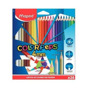 Imagem de Lápis de cor Color'Peps 4mm 24 cores 863424 - Maped
