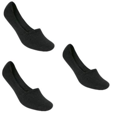Imagem de Kit 3 Pares Meia Sapatilha Invisível Masculina Selene 8760, 39-42, Pre