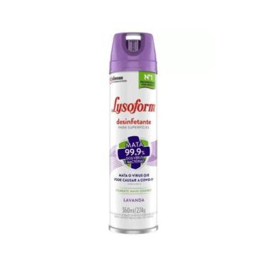Imagem de Desinfetante Lysoform Aerossol Lavanda 360ml