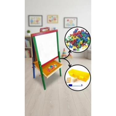 Imagem de Lousa Magnética Infantil 2 Faces Com Acessórios - Congratulations Stor