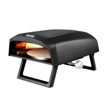 Imagem de Forno Assador de Pizza a Gás Rotativo Saro Gás GLP FC40R Aço Carbono Aço Inox Alumínio Fundido 40CM
