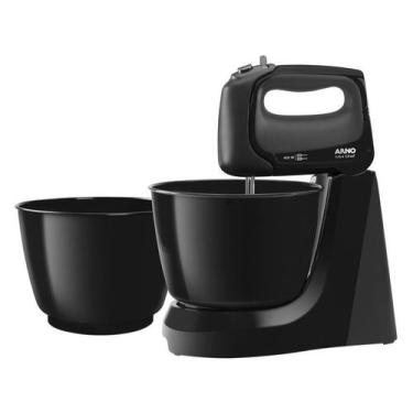 Imagem de Batedeira Arno Mini Chef 4 Litros 2 Tigelas HM11 200W Preto, Preto, 11