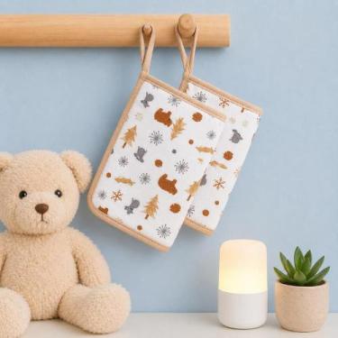 Imagem de Toalha Fraldinha de Boca Bebe Soft 100% Algodão Chupeta Absorvente Pre
