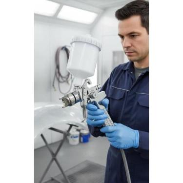 Imagem de Pistola Pintura Profissional HVLP 1.4mm - Acabamento Impecáv - Congrat