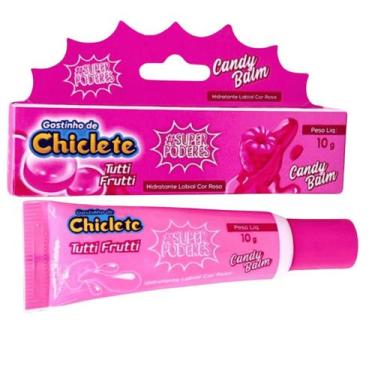 Imagem de Super Poderes Hidratante Labial Candy Balm Chiclete Tutti Frutti Pele 