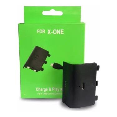 Imagem de Bateria Recarregável E Cabo Usb Para Controle Xbox One + Carregador Base