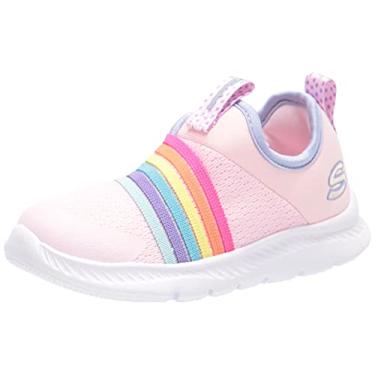 Imagem de Skechers Kids Girls Comfy Flex 2.0-Rainbow Frenzy Sneaker, Light Pink/Multi, 5 Toddler