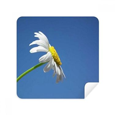 Imagem de Tecido de camurça branco lindo girassol azul céu pano pano pano pano pano pano pano pacote com 2