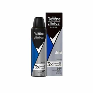 Imagem de Kit 3 Desodorantes Rexona Clinical Clean Aerosol 96H 150Ml