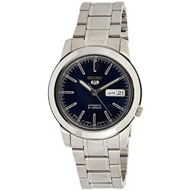 Imagem de Relógio masculino Seiko Seiko 5 com mostrador azul automático SNKE51J1
