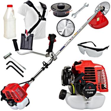 Imagem de Roçadeira Profissional Lateral Nakashi L261M 25.6CC Potente e Robusta Com Motor Mitsubishi TU 26