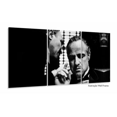 Imagem de Quadro Poderoso Chefão Decorativo Preto E Branco Tela Em Tec