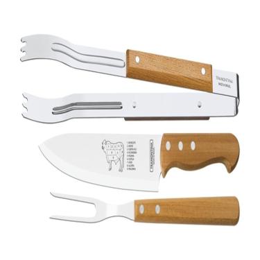 Imagem de Jogo Para Churrasco 3 pçs Tramontina