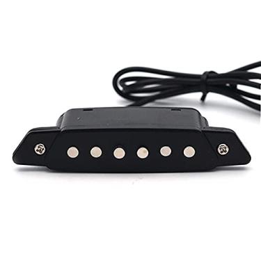 Imagem de Substituição de guitarra acústica Soundhole captador magnético Humbucker passivo com tomada de energia Peças e chave de fenda