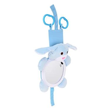 Imagem de Espelho retrovisor do banco traseiro, espelho do carro do bebê, visão de ângulo amplo, formato de cachorro de alta segurança durável para usar para crianças pequenas para carro recém-nascidos para veículos para bebês (puppy)