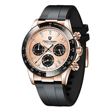 Imagem de Pagani Design Relógios de quartzo masculinos de aço inoxidável com cronógrafo à prova d'água 100 m relógio esportivo masculino moda presente casual masculino relógios de pulso Japão