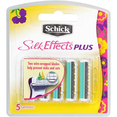 Imagem de Refis de lâmina de barbear Schick Silk Effects Plus para mulheres – 5 unidades