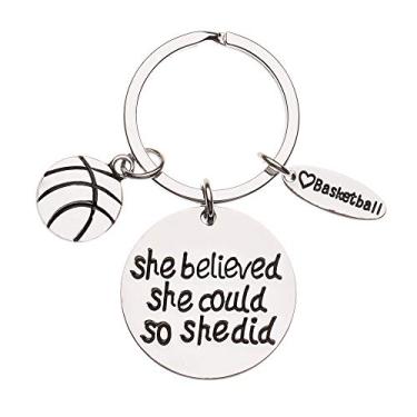 Imagem de Chaveiro de basquete Infinity Collection - presente de basquete - joia de basquete para meninas, presente de basquete perfeito para jogadores e treinadores