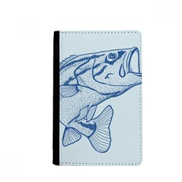 Imagem de Porta-passaporte de peixe grande azul grão Notecase Burse capa carteira porta-cartão, Multicolor