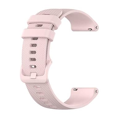 Imagem de WIKUNA Pulseira de substituição para relógio inteligente para microwear L13 L15 L16 L19 cor sólida pequena xadrez durável pulseira de silicone elástica (cor: rosa, tamanho: L19)