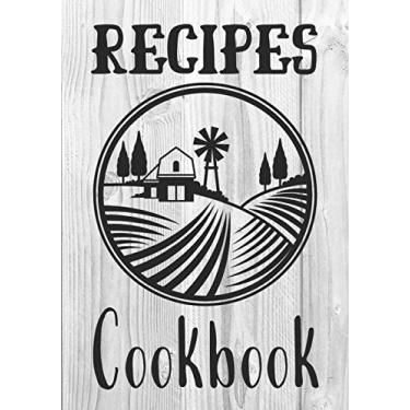 Imagem de Recipes Cookbook: Recipe binder: Elegant recipe holder to Write In Recipe cards, chic Food Graphics design, Document all Your recipe box and Notes for ... Custom recipe keeper, 100-Pages 7 x 10 V 7.0